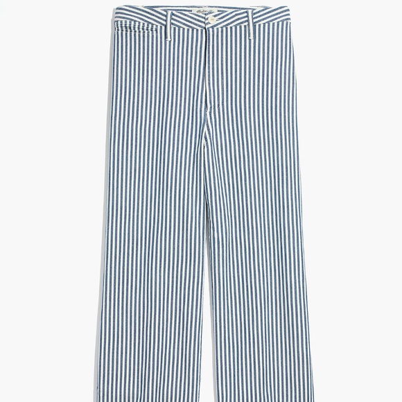 Madewell Emmett Wide-Leg Crop Pants in Herringbone - Picture 4 of 7